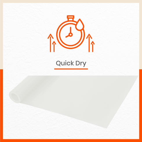 Vega Multipurpose Diamond Texture Shelf Liner | White (45 cm X 150 cm 380 GSM)